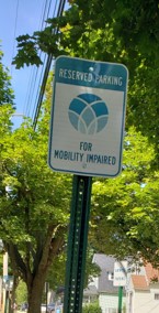 Unity handicap parking sign