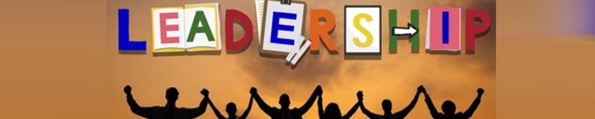 leadership people holding hands raised